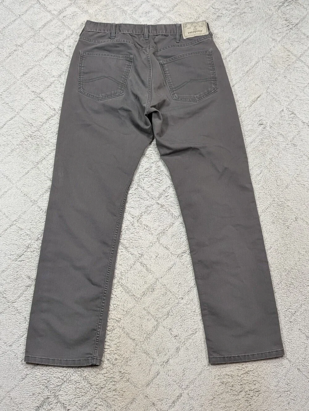 Patagonia Pants Mens 30x30 Gray Forge Performance Cotton Stretch Twill Straight